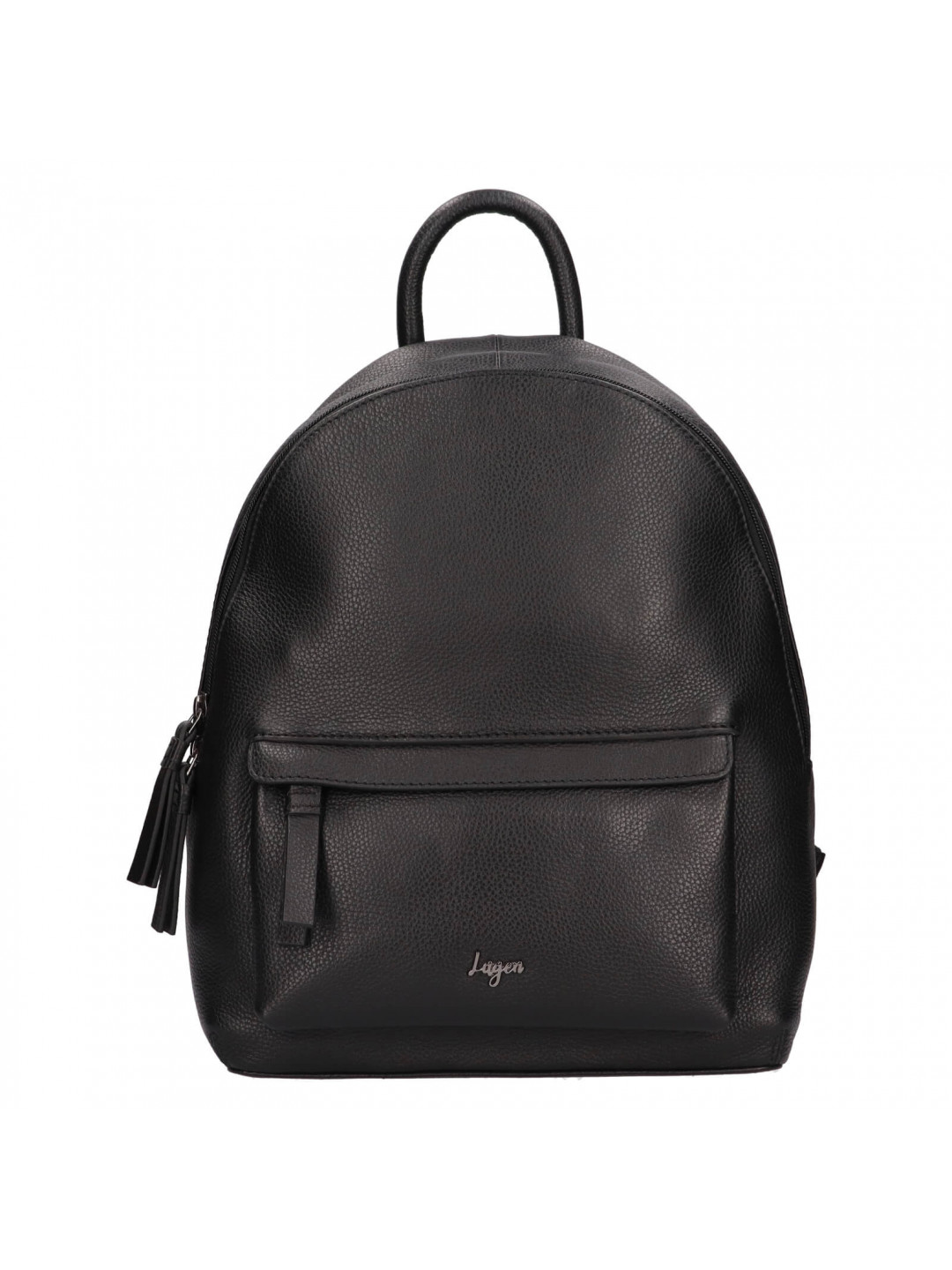 Dámský kožený batoh Lagen Malin – černá